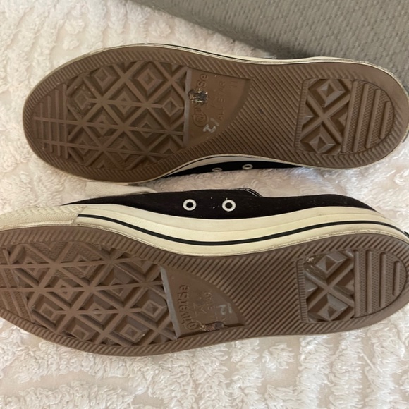 CONVERSE   ALL STAR MENS 11 SHOES BLACK WITH TRIM - Picture 4 of 4